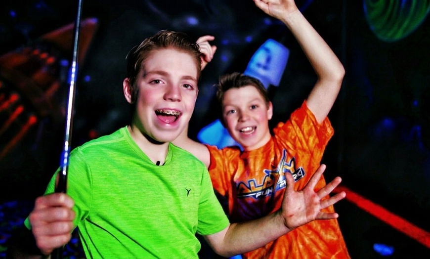 Image 3: Enjoy Moonwalk Mini Golf with Friends or Family