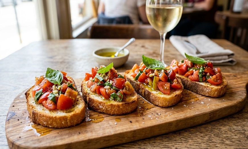 Image 3: Italian cuisine in a cozy villa setting surrounded by greenery