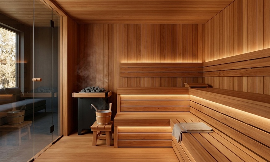 Image 2: Relax with a 60-or 90-Minute Couples Massage w/ Hot Stones and Sauna