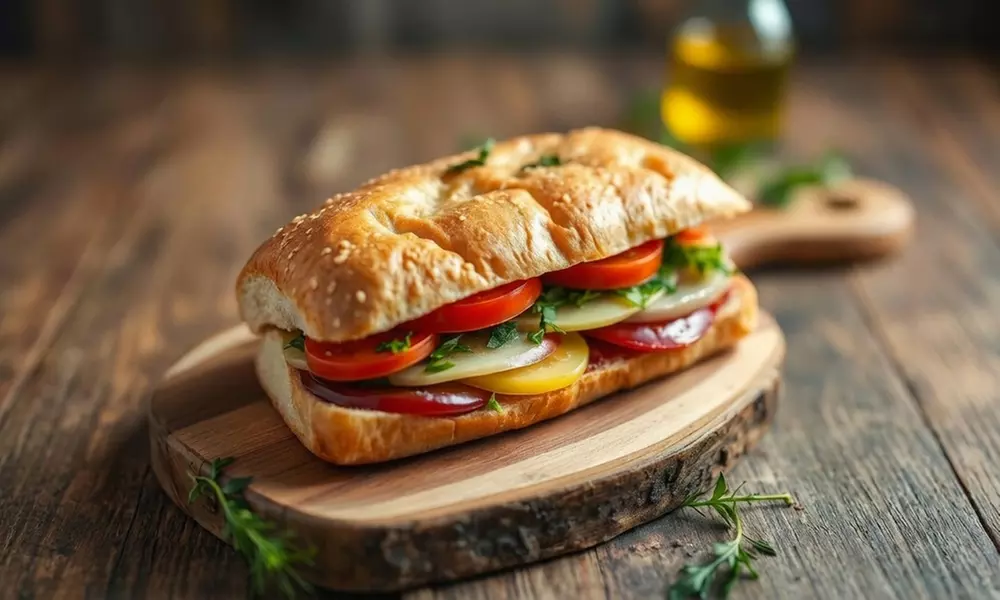 Petit-déjeuner de luxe avec cava et douceurs sucrées-salées
