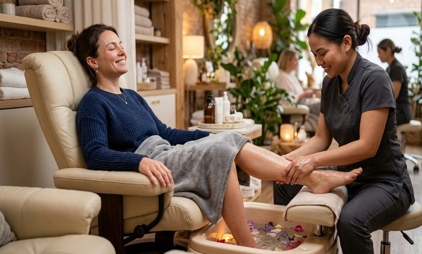 Image 2: Pamper Yourself: Basic or Classic Mani-Pedi with Vinylux Polish