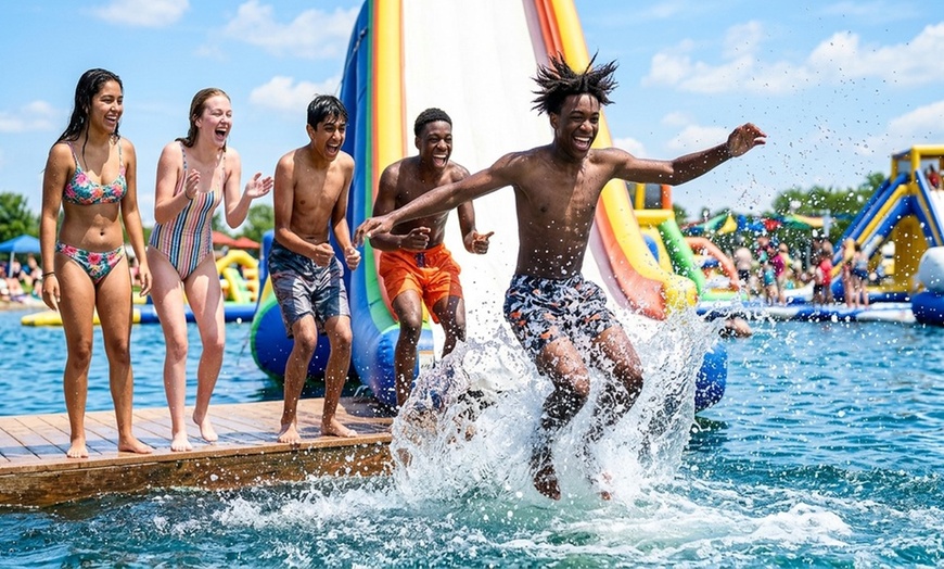 Image 2: All-Day Aqua Park Fun at Elevated Wake Park – Lexington, NC