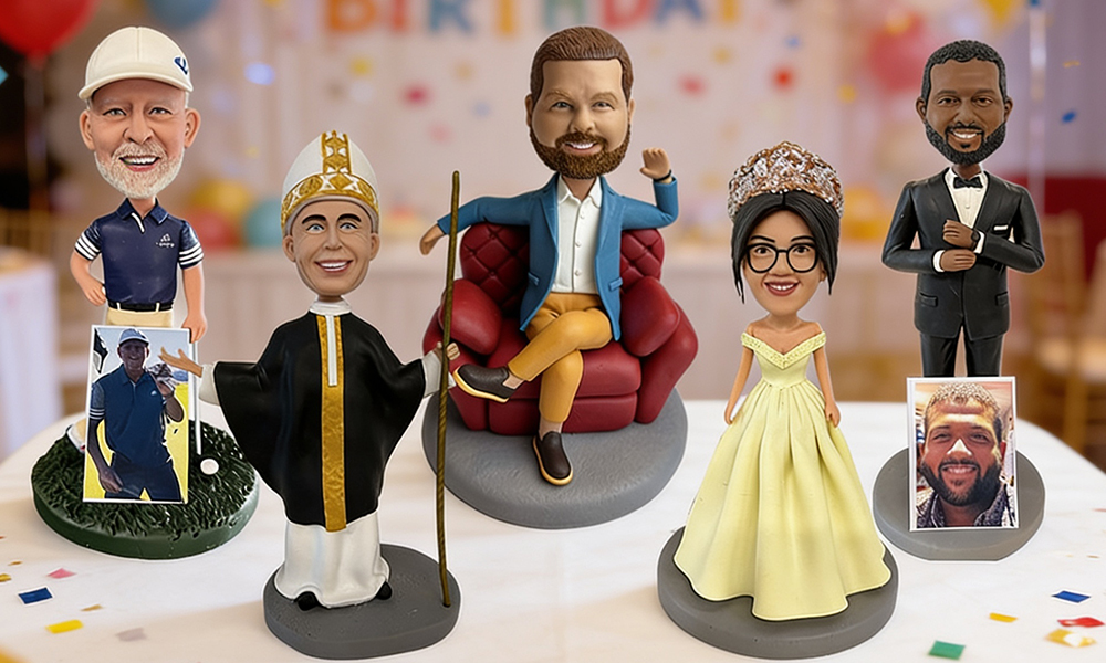 Custom hand-painted bobblehead example