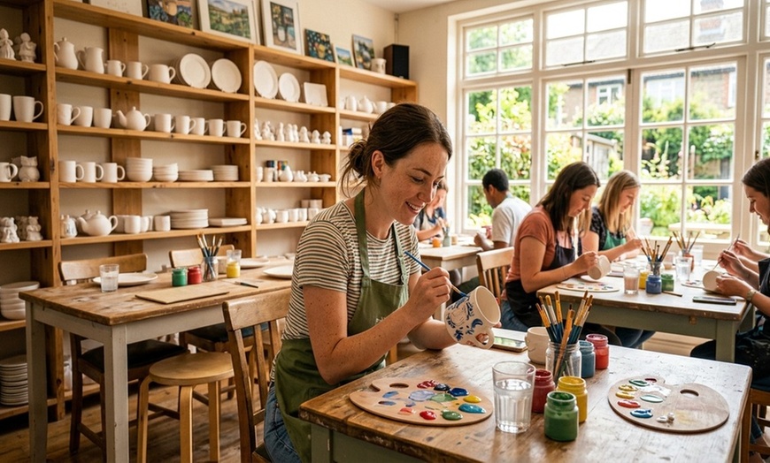 Image 8: Explore Pottery Painting with Options for Solo or Group Sessions