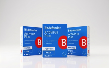 Bitdefender Antivirus Plus 1 PC, 1 Year, USA & Canada - Bitdefender Antivirus Plus for Windows Up to 5 Devices
