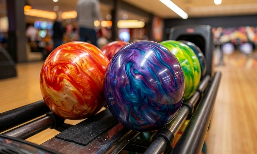 Image 3: Bowling Fun at Bowl 360 New Hyde Park – 2 Games + Shoes
