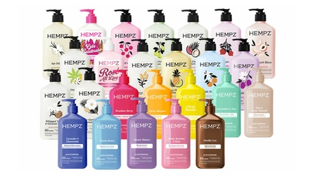 Hempz Herbal Body Moisturizer Lotion 17oz each (2 or 3 Pack) All Skin Types 2 Pack 17oz - Green Tea & Asian Pear