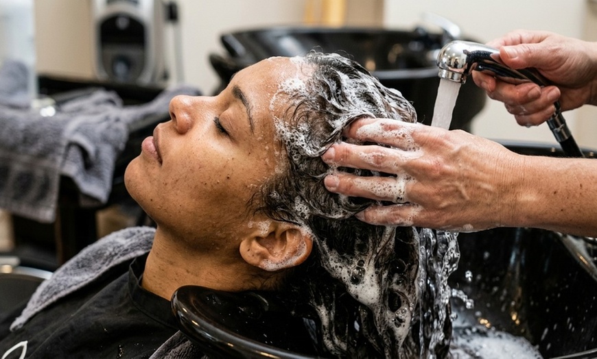 Image 2: Wash and Blow Dry with Optional Root Color, Partial/Full Foil Service