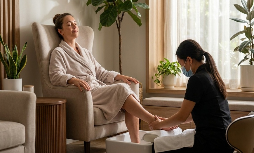 Image 5: Pedicure, Gel or Russian UV Manicure, Mani-Pedi, or Three Mani-Pedis