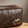 Image 8: Travel in Style With Personalized Vegan-Friendly Leather Toiletry Bag (Up to 85% Off)
