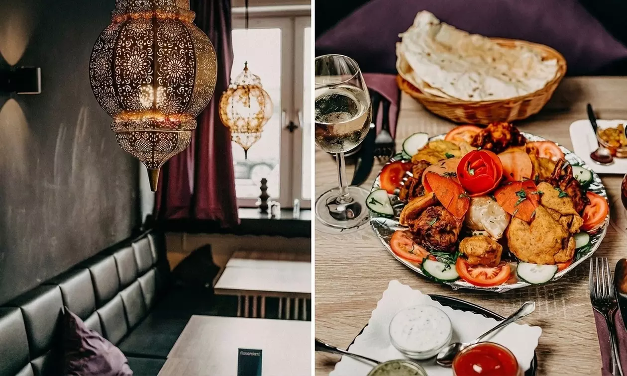 Indisches 2-, 3-, 4-Gänge-Menü für 1, 2 oder 4 Personen