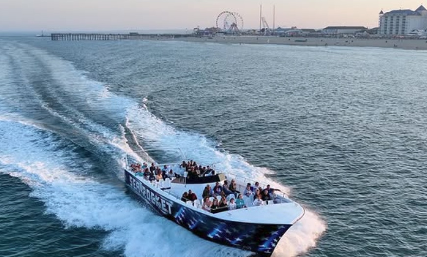 Image 2: Speed Boat Thrills or Relaxation on a Sunset Cruise at Ocean City