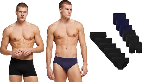 Pompea Boxer Uomo Seamelss Pompea Art. 1424 Nero 6 pezzi S,M, Black
