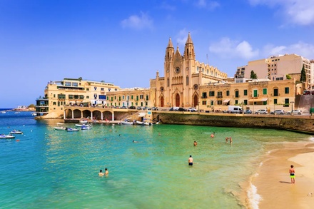 Option 1: Boston (BOS): Malta 6-night stay, depart on certain dates between 11/1/26-11/30/26 - ✈ 8-Day Malta Adults-Only Spa Vacation with Daily Breakfast and Air from Great Value Vacations