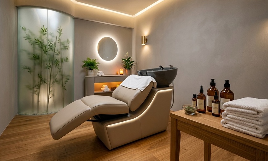 Image 3: 60 or 90-Minute Signature Head Spa with Hand & Eye Masks, Water Circulation, Scalp Head Therapy, and Neck and Shoulder Massage