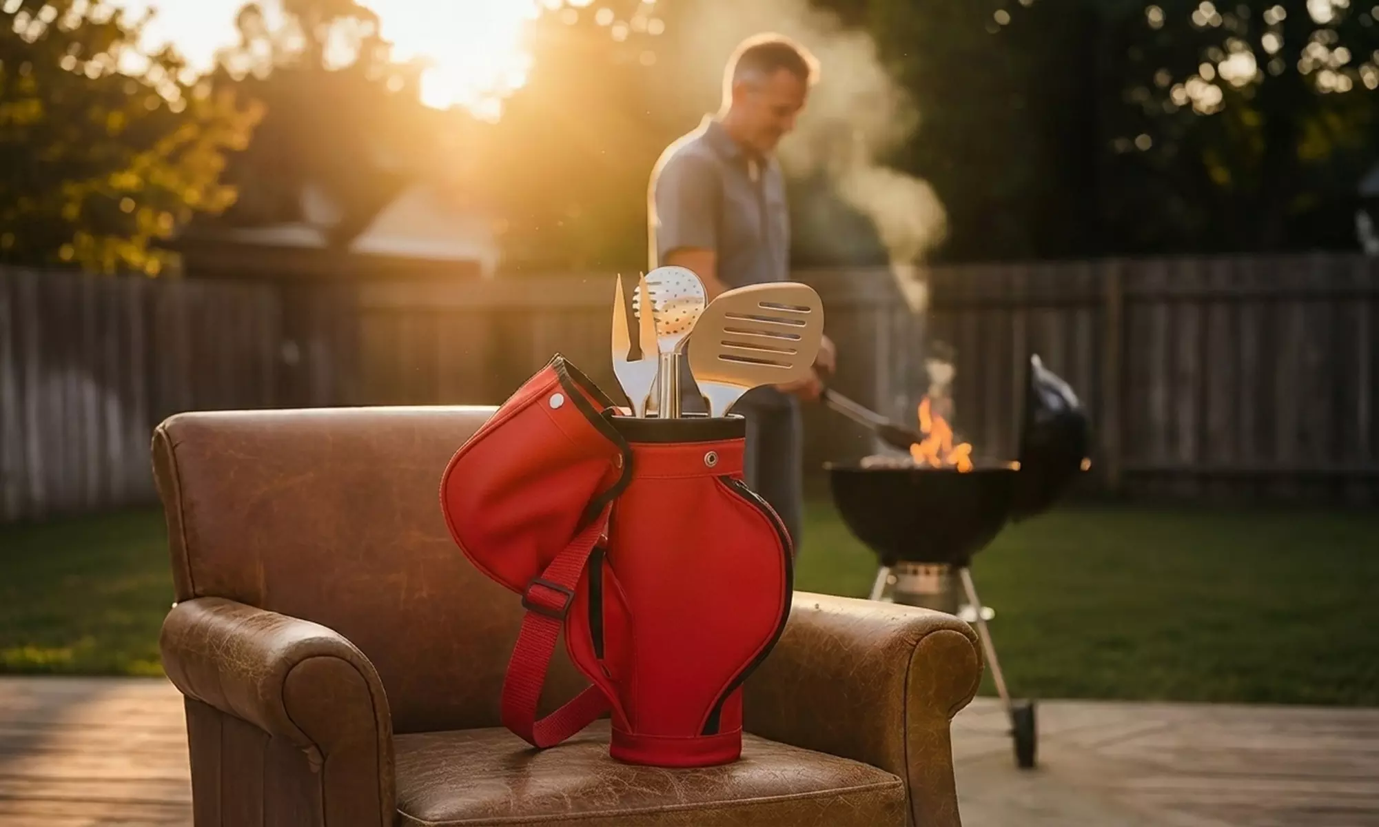 Professionele rvs BBQ-accessoireset