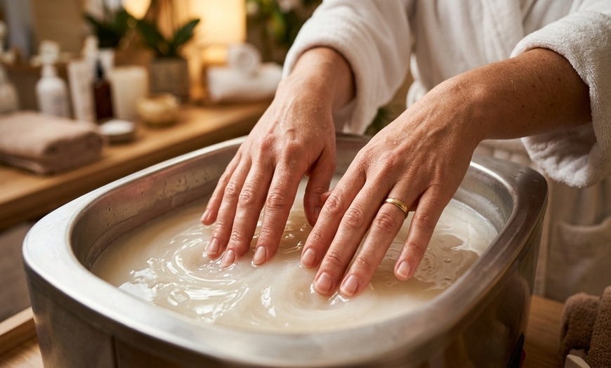 Image 6: Deluxe Mani-Pedi with Paraffin Wax and Massage Treatment