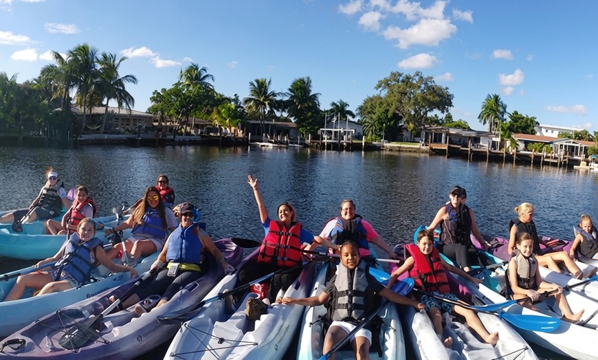 Image 3: Explore Waterways with Single or Tandem Kayak Rentals