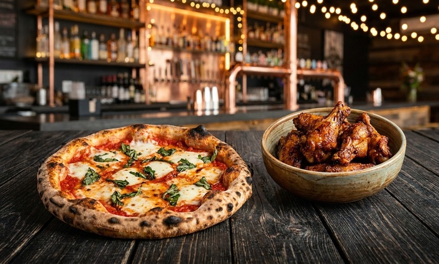 Image 2: Double Pizza Delight with Shareable & Fire Roasting Wings