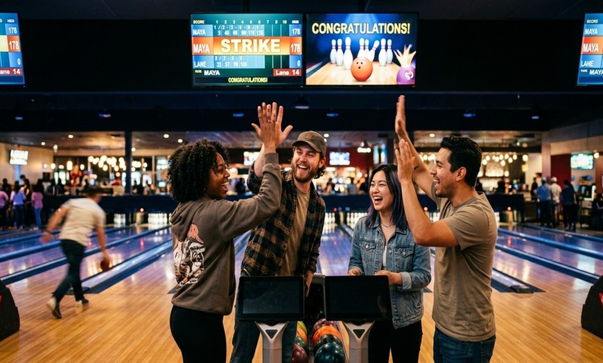 Image 2: 60–90 mins of Bowling Fun with Shoe Rental for Two or Four Players