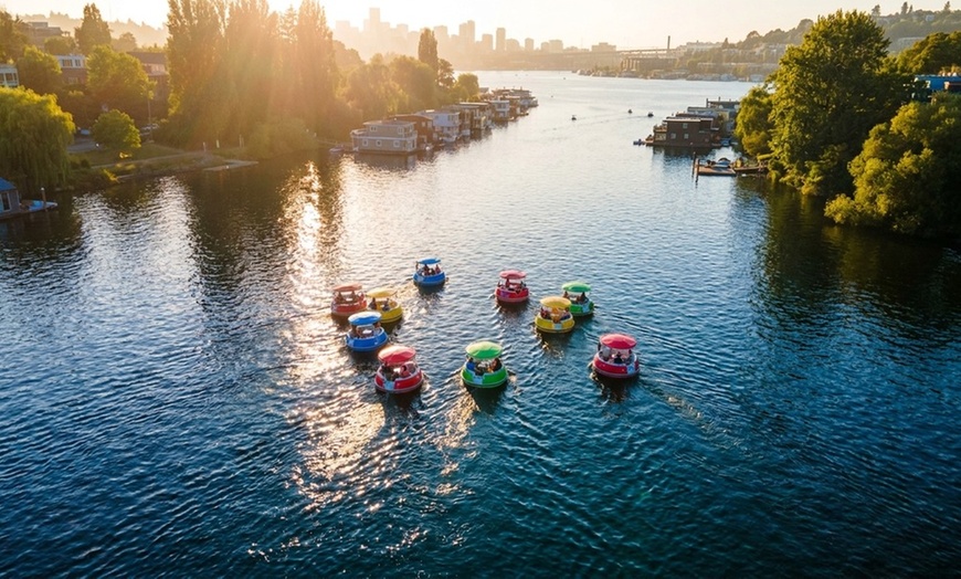 Image 5: Sail into Adventure: Cruise the Waves with Donut Boat Rentals!