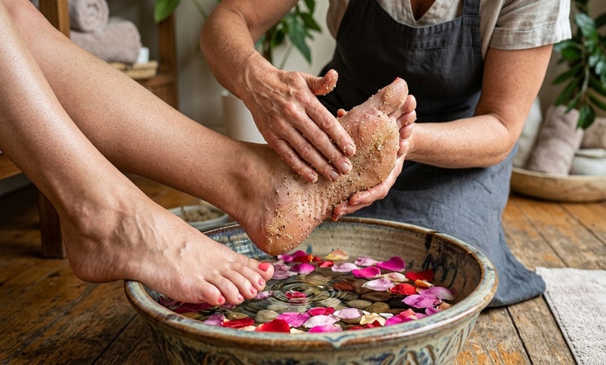 Image 8: Relaxing Massage with Hot Towel & Feet Exfoliation