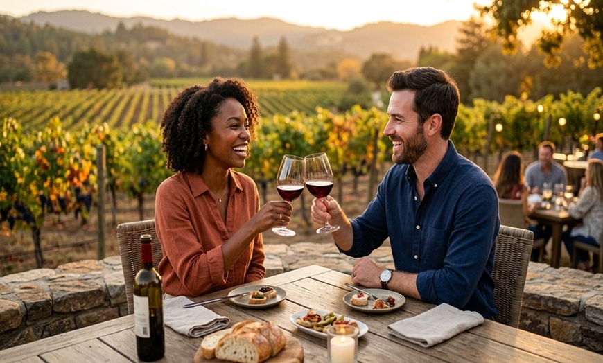 Image 2: Wine-tasting package for two with six samples and snacks