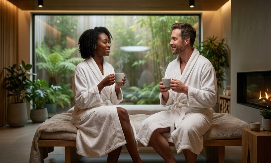 Image 2: 60, 90, 120-Minute Couples Swedish or Deep Tissue Massage w/ Hot Towel