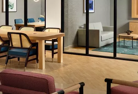 Business center and meeting rooms