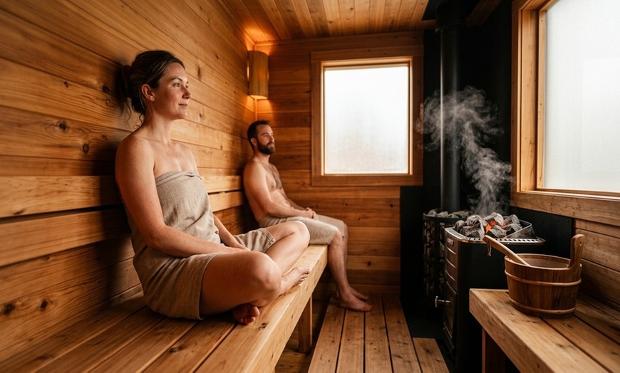 Image 4: Relaxing Full-Body Massage with Sauna & Hot Stones for One or Couples