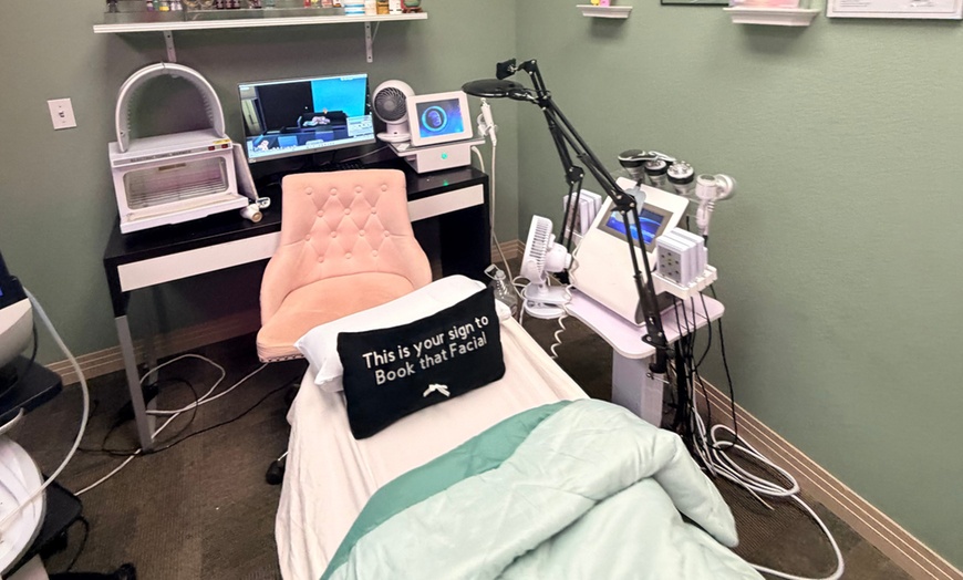 Image 2: Microdermabrasion Facial with Red Light Therapy for Brighter Skin