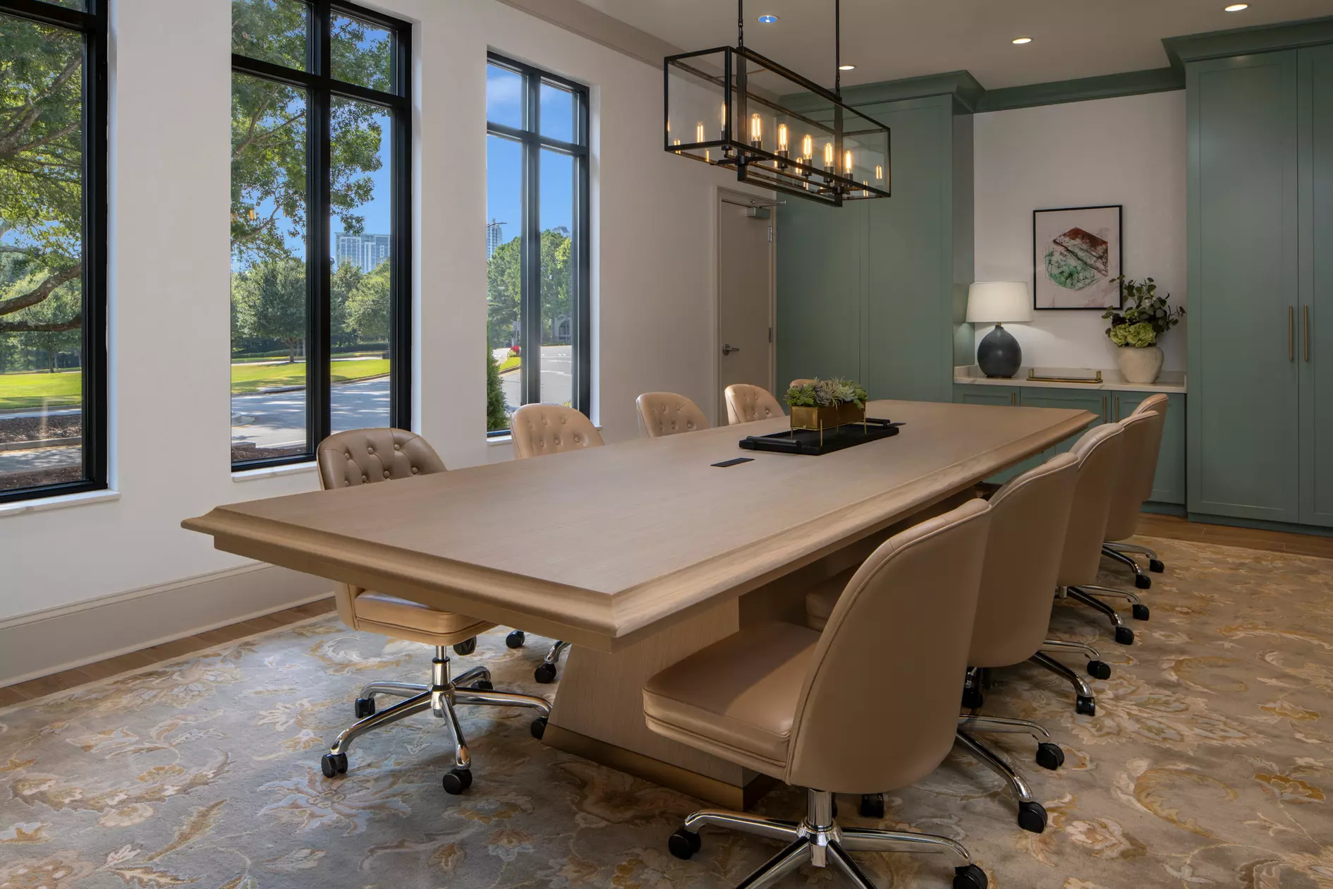 Business center and meeting rooms