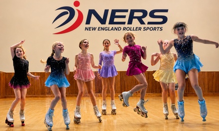8 weeks of inline/roller figure skating lessons in a group class for one skater - New England Roller Sports 