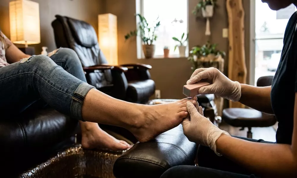 Pamper Your Nails: Manicure and Pedicure Services with Foot Scrub!
