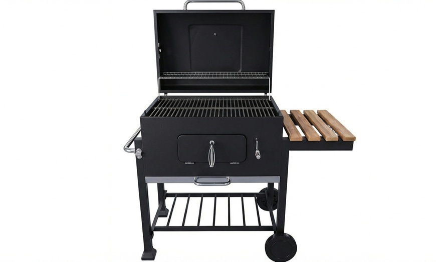 Image 3: Barbecue a carbone professionale con coperchio