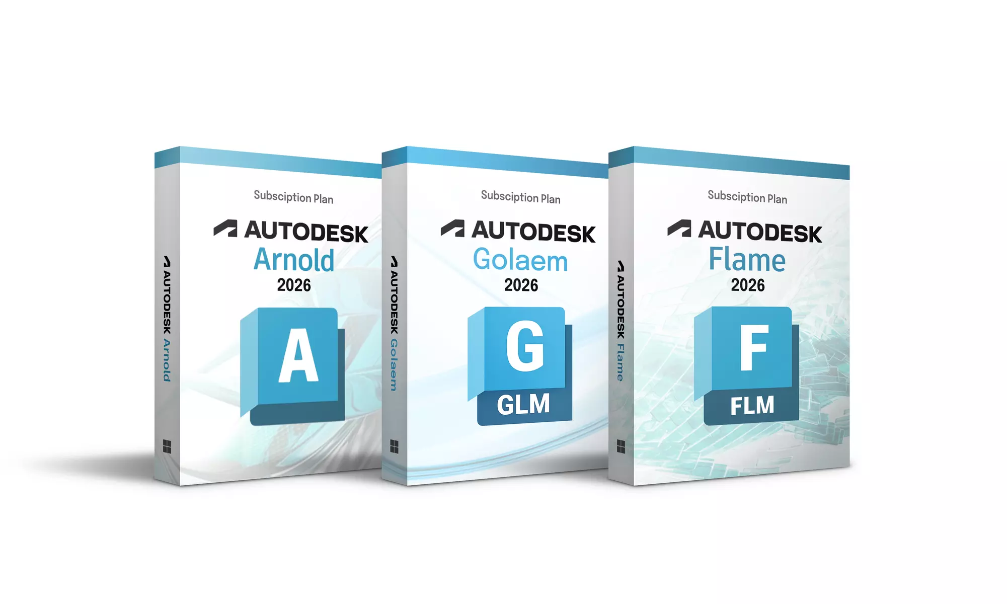 1-Year Subscriptions: Autodesk Flame, Arnold & Golaem 2026