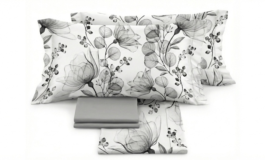 Image 10: Completo lenzuola matrimoniale in raso 60/60