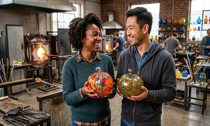 Image 4: Craft Your Own Blown Glass Pumpkin in a Hands-On Workshop