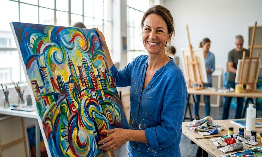 Image 6: BYOB Painting Class Deals & Special Offers with Up to 28% Off