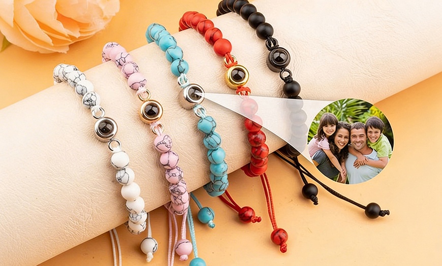 Image 9: Custom Photo Projection Bracelet, 1 or 2 (Up to 75% Off)