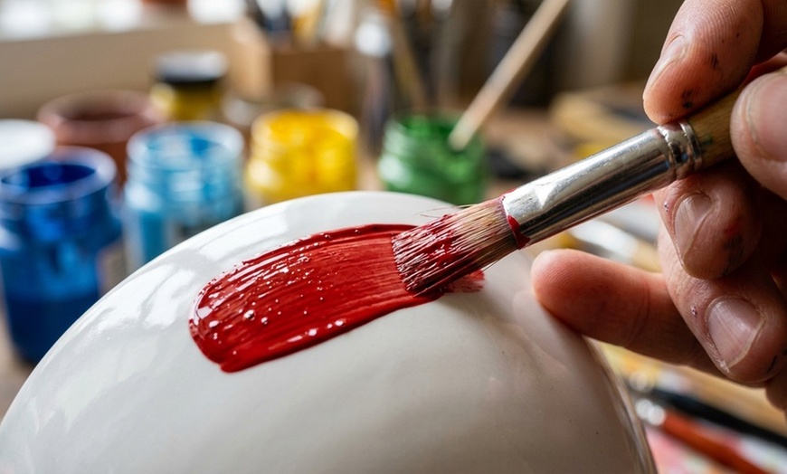 Image 4: Explore Pottery Painting with Options for Solo or Group Sessions