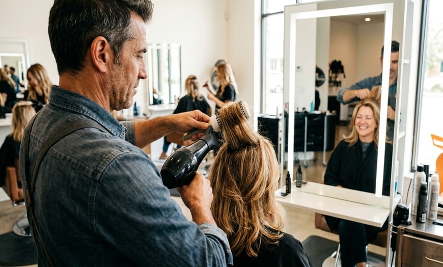 Image 3: Full Highlight with Haircut, and Style or Keratin Treatment