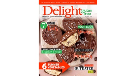 1 Year Subscription - Delight Gluten Free Magazine - Blue Dolphin Magazines