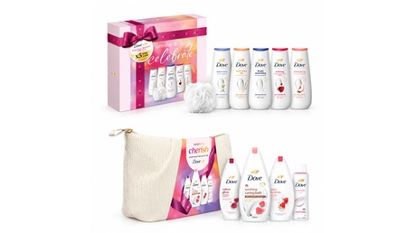 Dove DOVE Unwrap & Cherish Gift Set 4 piece Pack of 1, Brown