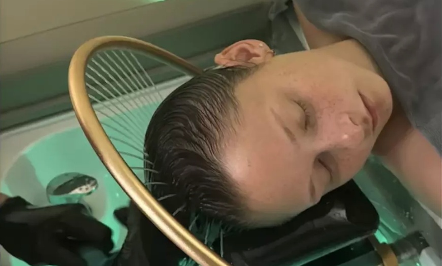Image 16: Lux Head Spa for 1 or 2 w/Massage on Scalp & Upper-Body + Hot Stones
