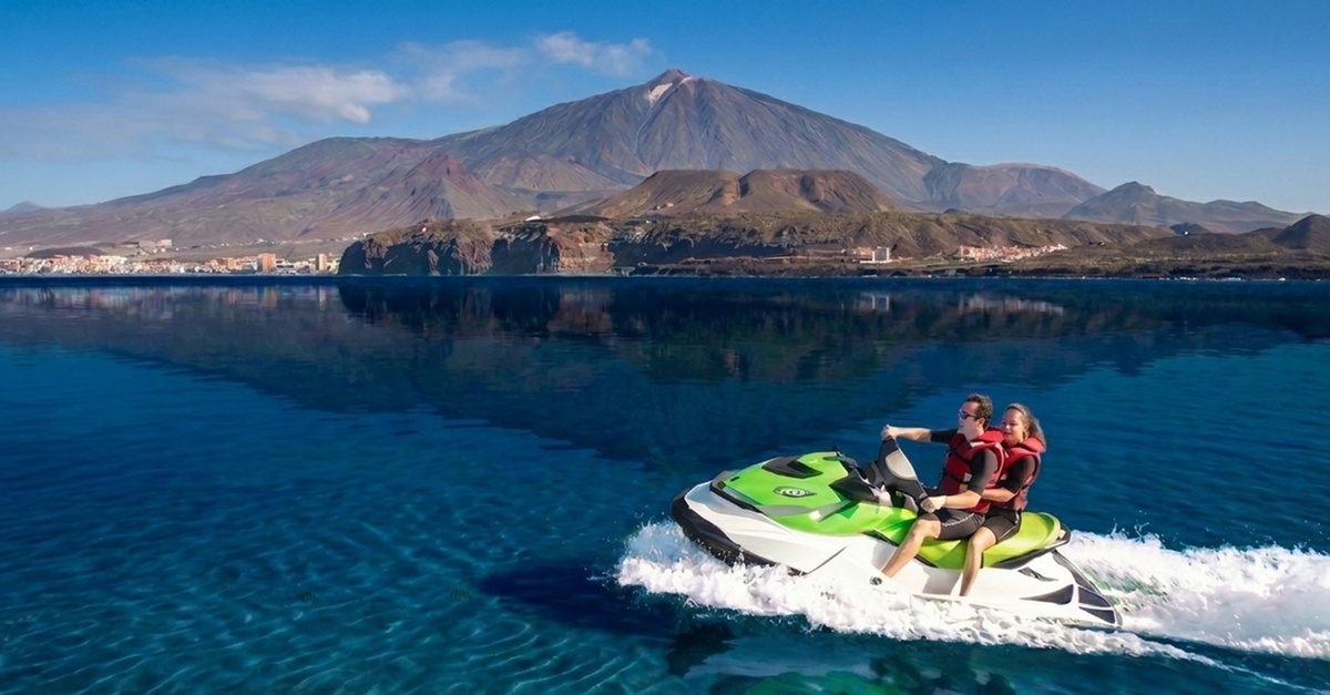 Excursión en moto de agua para una o dos personas en Tenerife