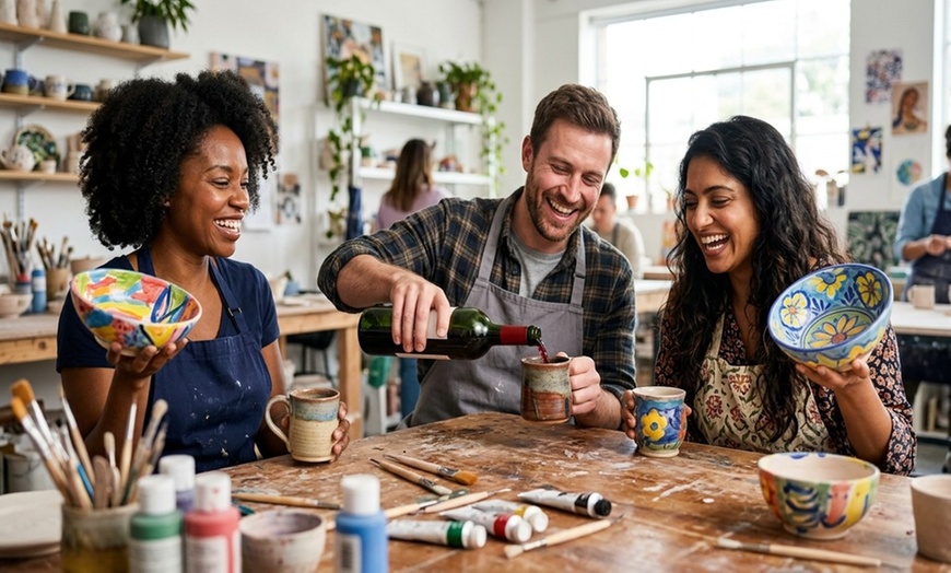 Image 6: 14% Off BYOB Pottery Class at Color Cocktail Factory