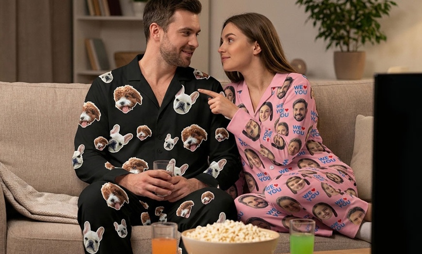 Image 4: Custom Photo Pajama Set from Justyling — Full or Half Set