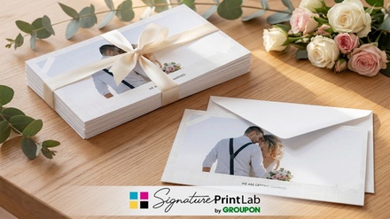 10 | Double-Sided Greeting Cards, Envelopes Included - SignaturePrintLab by GROUPON
