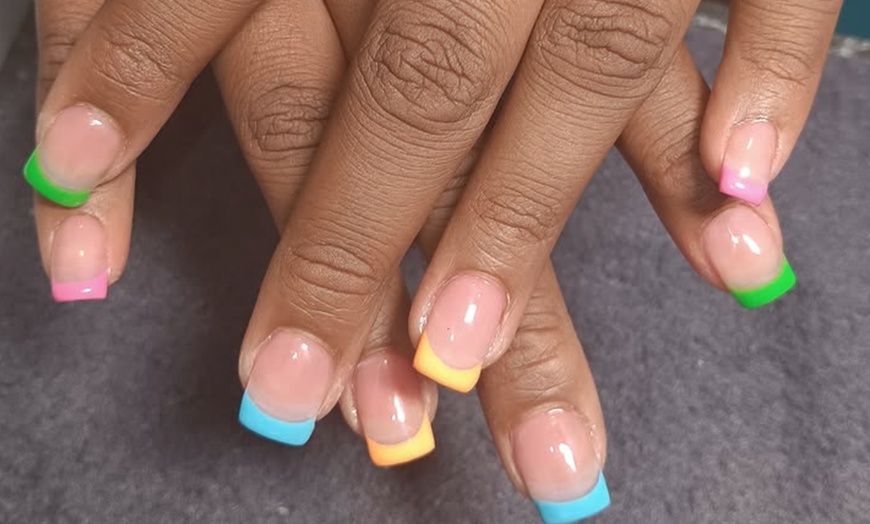 Image 2: Manicure & Pedicure Services: Traditional or Long-Lasting No Chip